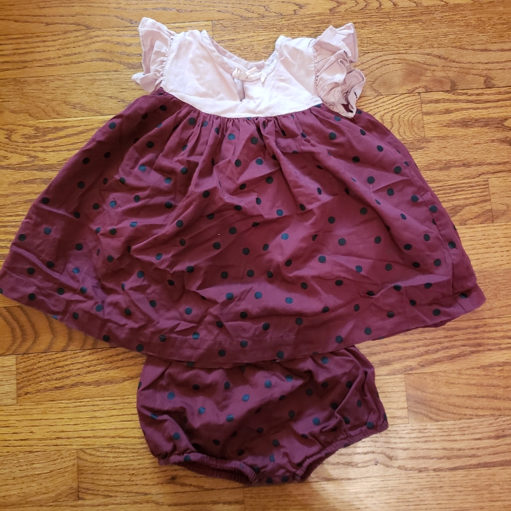 Peek Polka Dot Dress with Bloomers